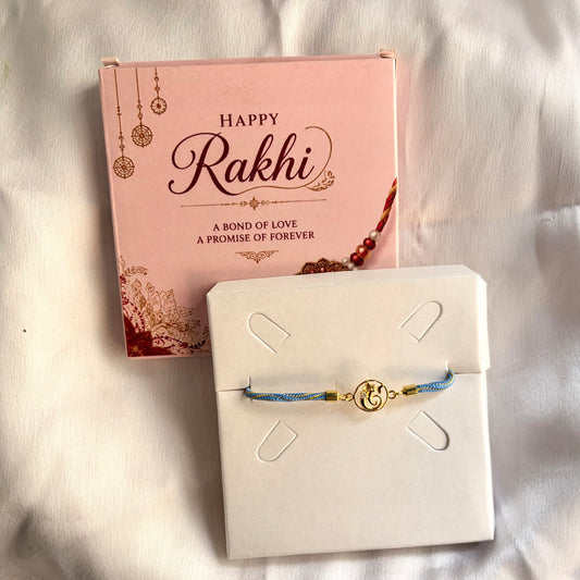 Cute Ganesha Adjustable Push Pull Rakhi