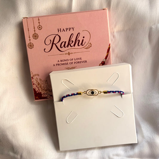 Evil Eye Nazar Adjustable Push Pull Rakhi
