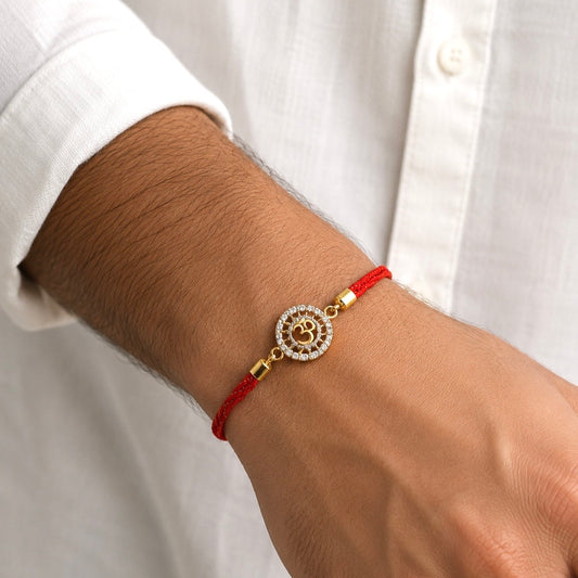 Om Adjustable Push Pull Rakhi