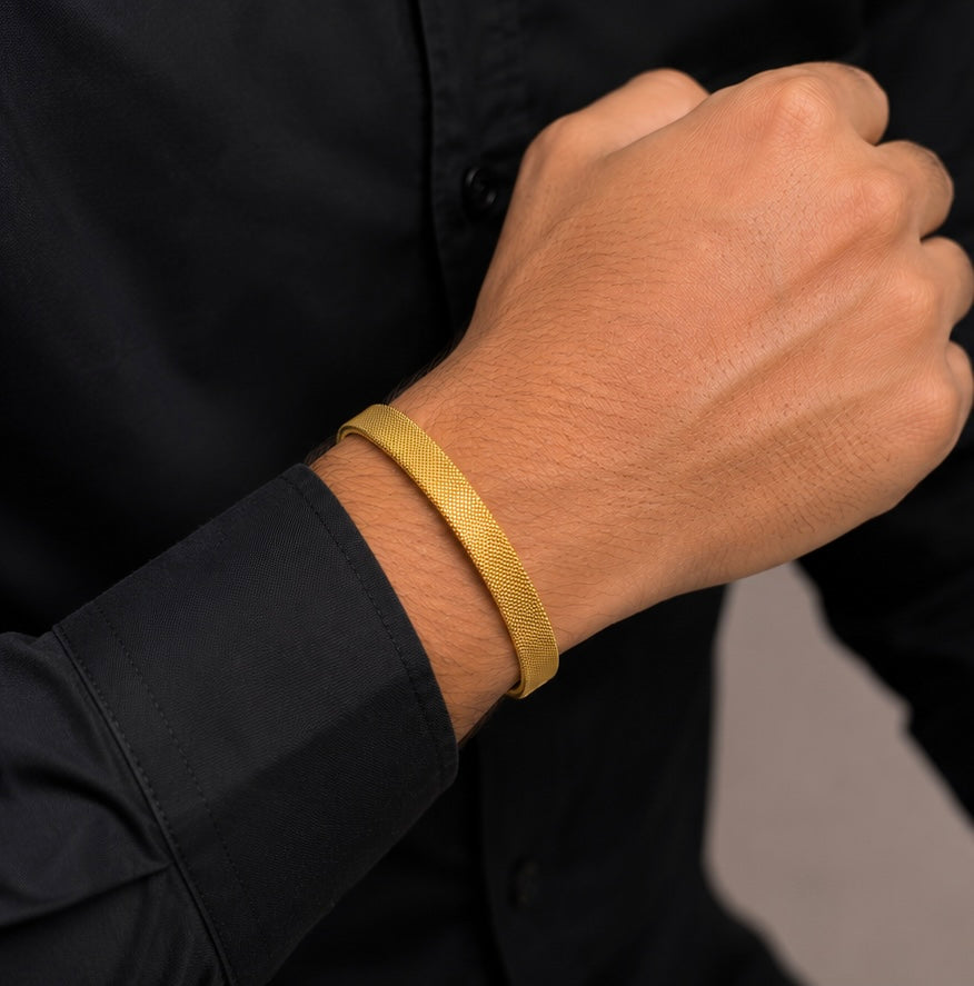 Aurum Textured Adjustable Kada