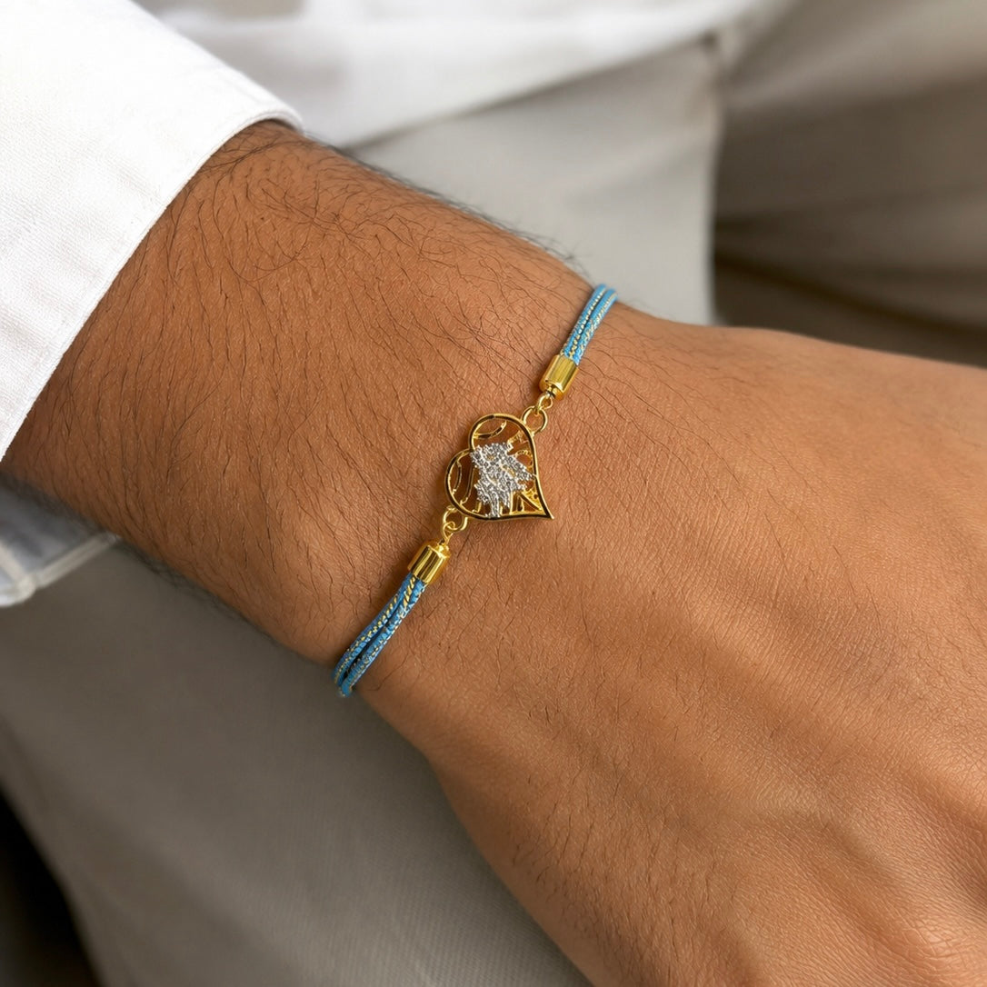 Eternal Heart Adjustable Push Pull Rakhi