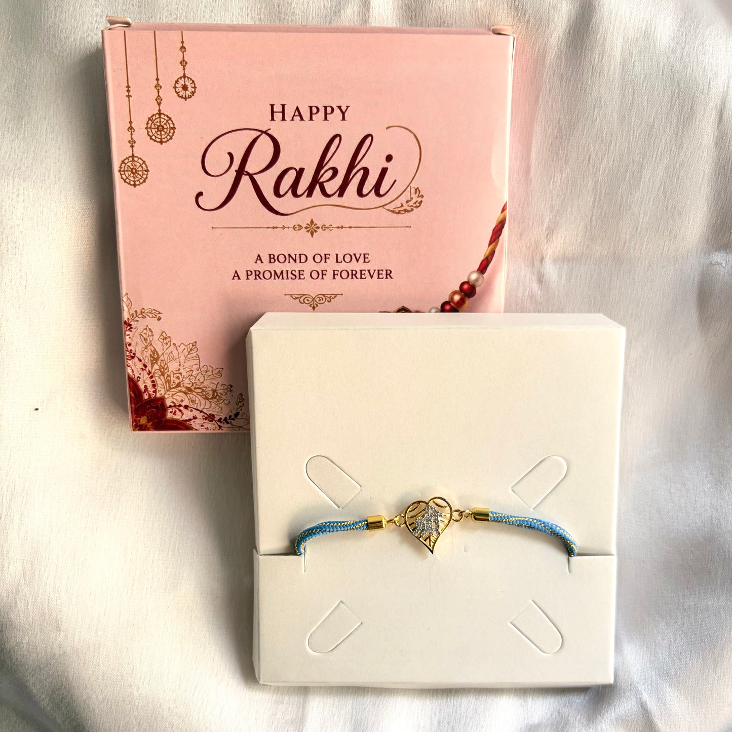 Eternal Heart Adjustable Push Pull Rakhi