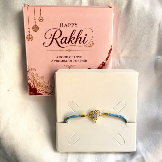 Eternal Heart Adjustable Push Pull Rakhi