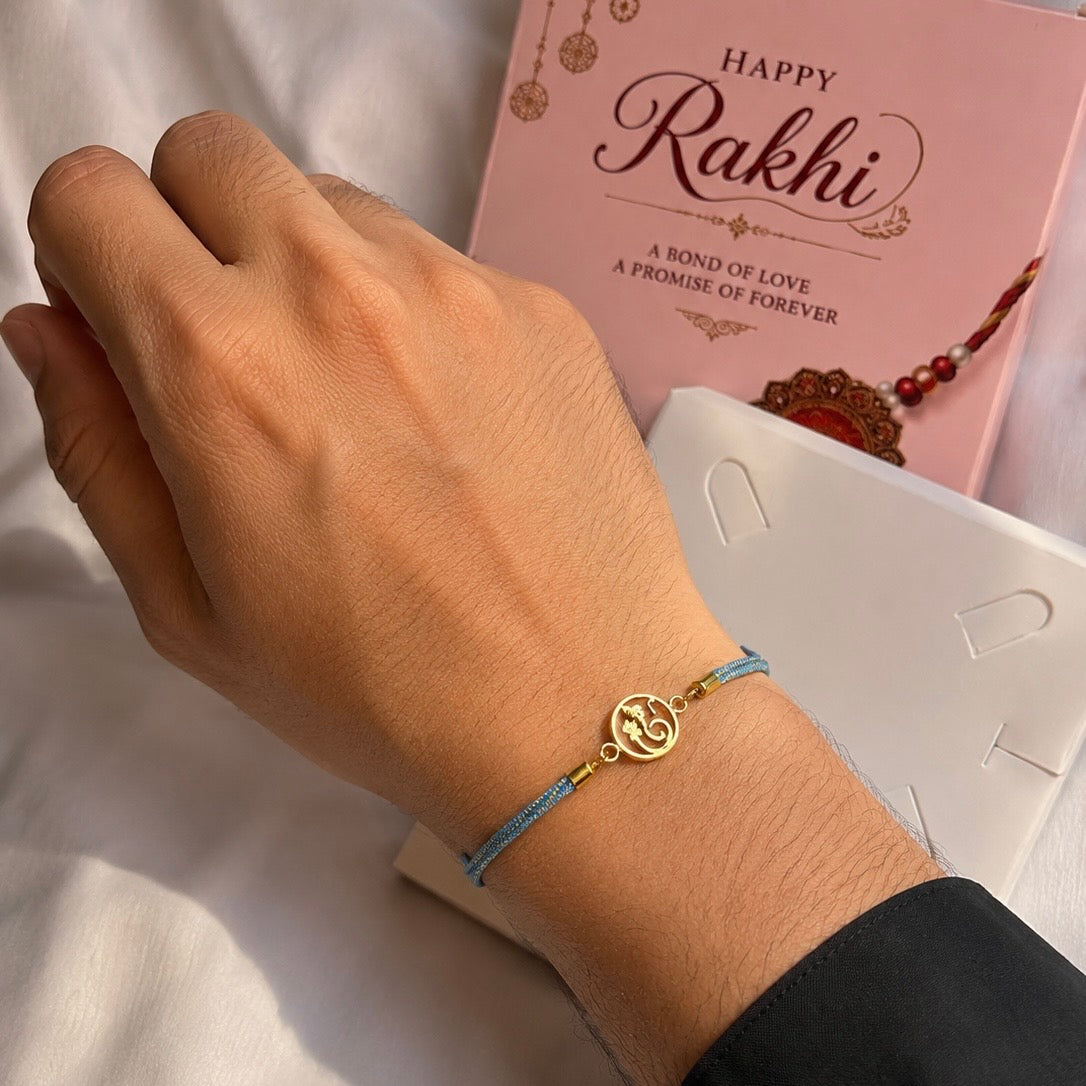 Cute Ganesha Adjustable Push Pull Rakhi