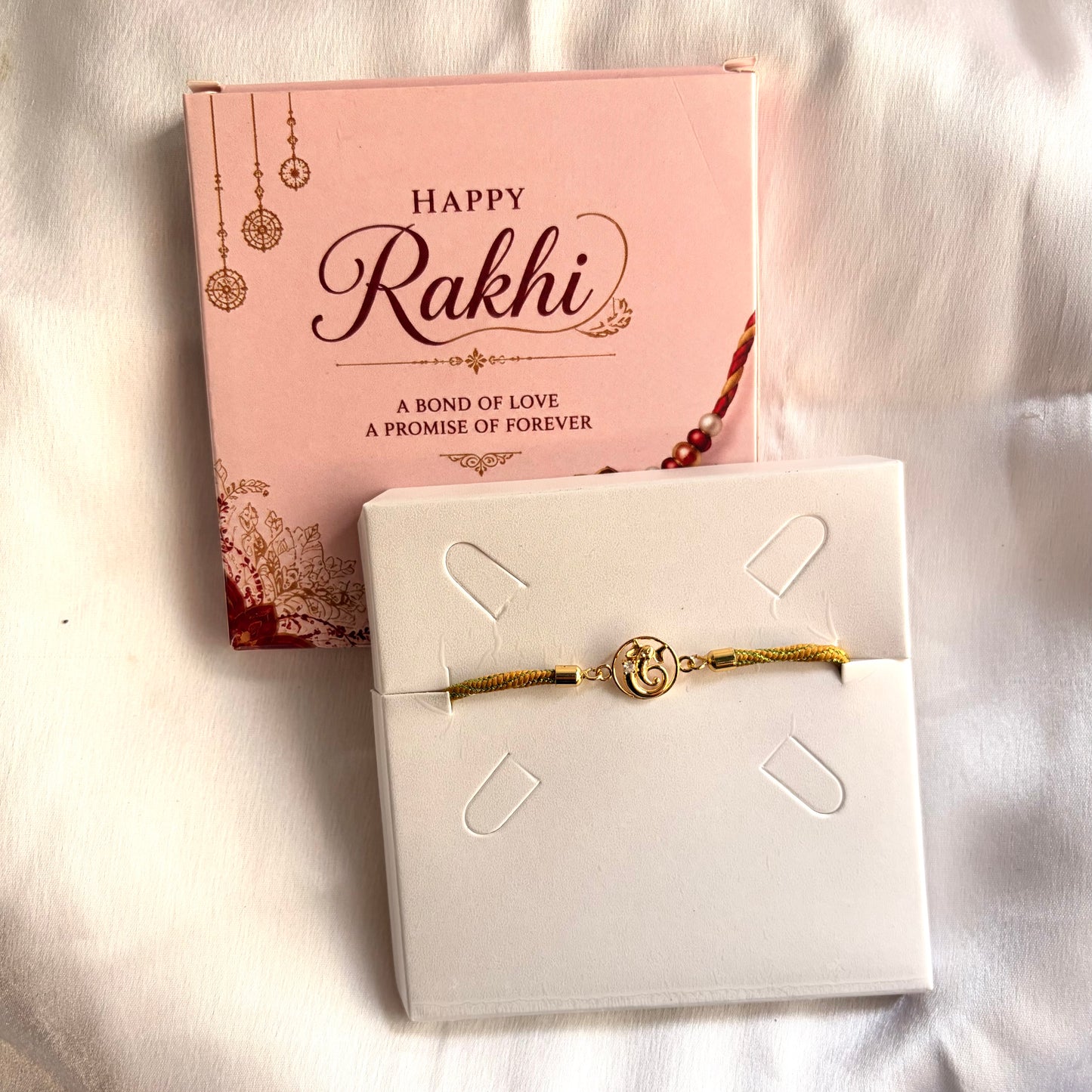 Ganesha Adjustable Push Pull Rakhi