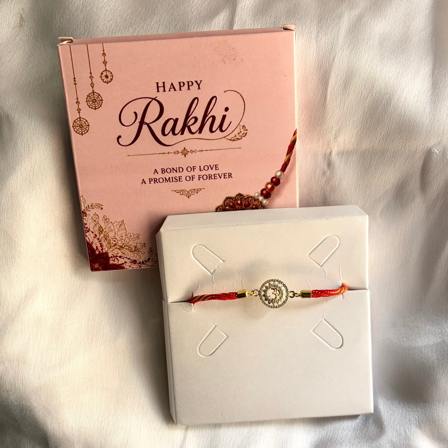Om Adjustable Push Pull Rakhi