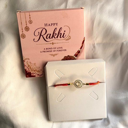 Om Adjustable Push Pull Rakhi